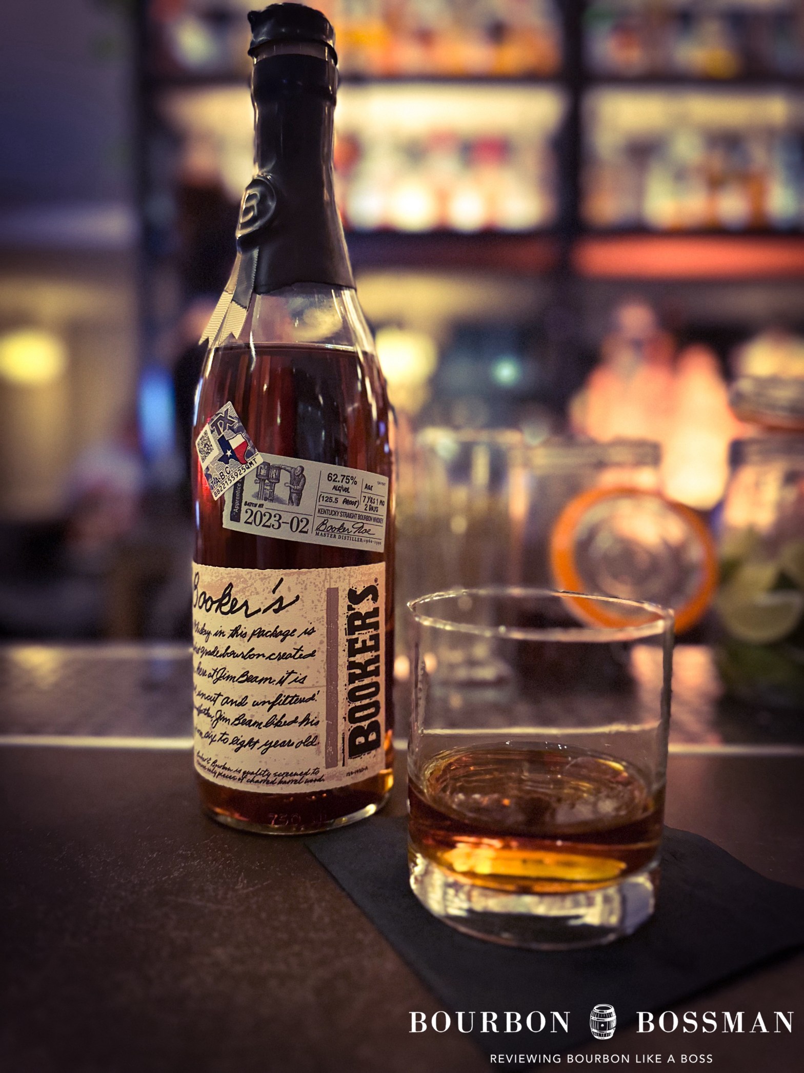 Review of Booker’s Batch 2023-02 “Apprentice Batch” and The Rye Bar/The Lobbyist, Austin TX
