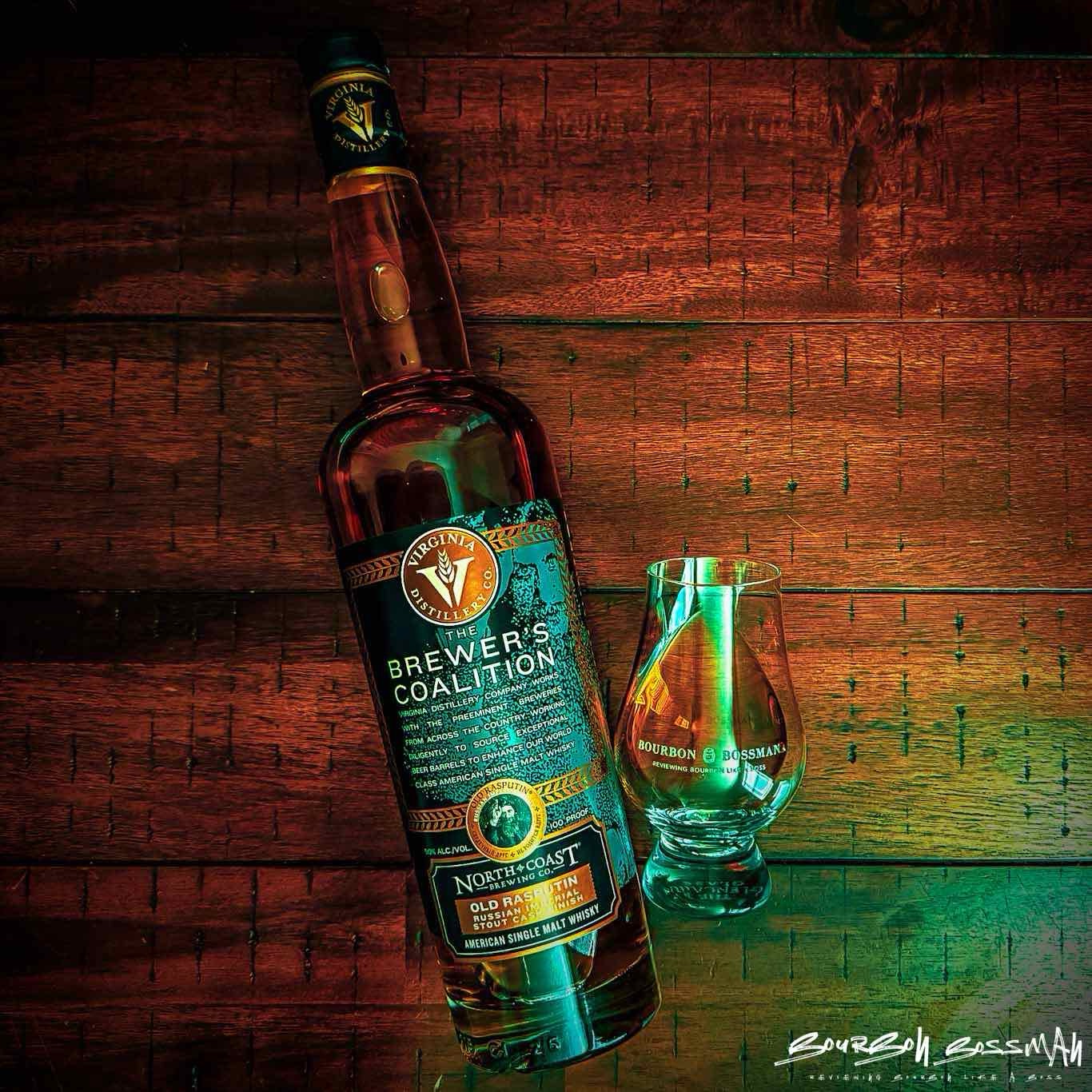 Review of Virginia Distillery Co. The Brewer’s Coalition North Coast Old Rasputin Stout Cask Finish American Single Malt